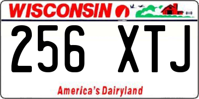 WI license plate 256XTJ