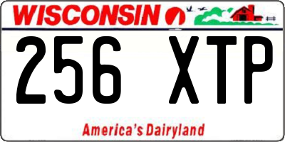WI license plate 256XTP