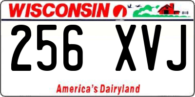 WI license plate 256XVJ