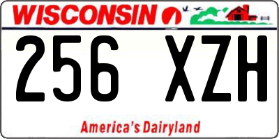 WI license plate 256XZH