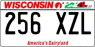 WI license plate 256XZL