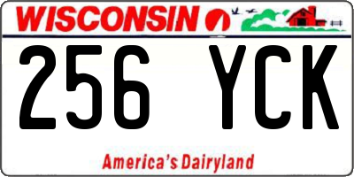 WI license plate 256YCK