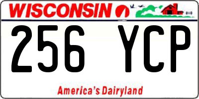 WI license plate 256YCP