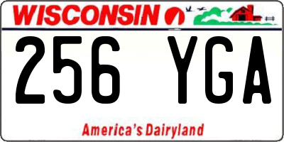 WI license plate 256YGA