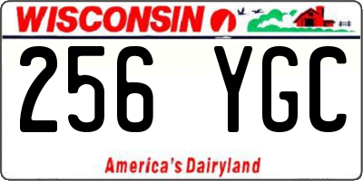 WI license plate 256YGC