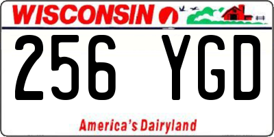 WI license plate 256YGD