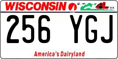 WI license plate 256YGJ