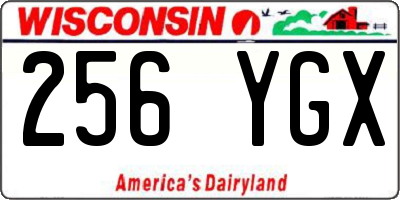 WI license plate 256YGX