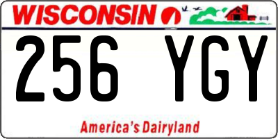 WI license plate 256YGY