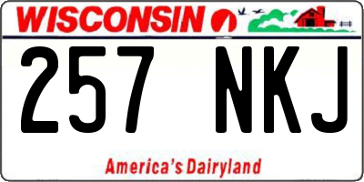 WI license plate 257NKJ
