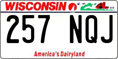 WI license plate 257NQJ
