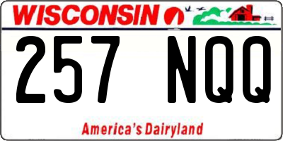WI license plate 257NQQ