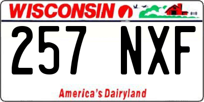 WI license plate 257NXF