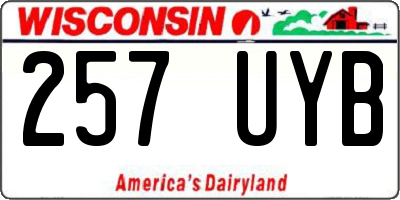 WI license plate 257UYB
