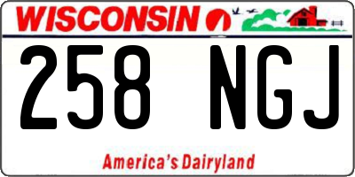 WI license plate 258NGJ
