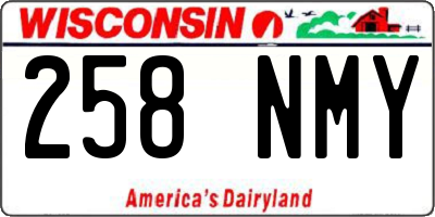 WI license plate 258NMY