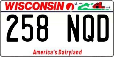 WI license plate 258NQD