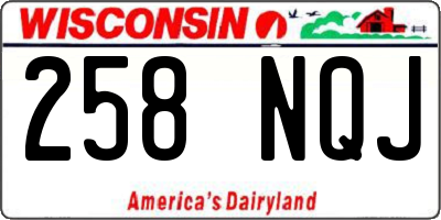 WI license plate 258NQJ