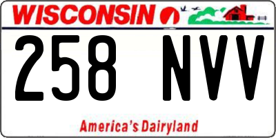 WI license plate 258NVV