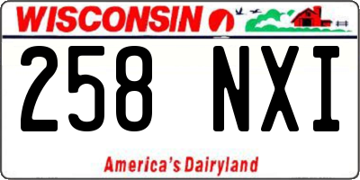 WI license plate 258NXI