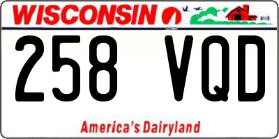WI license plate 258VQD