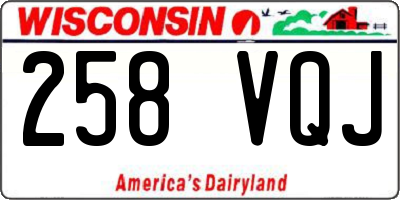 WI license plate 258VQJ