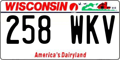 WI license plate 258WKV