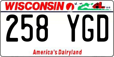 WI license plate 258YGD