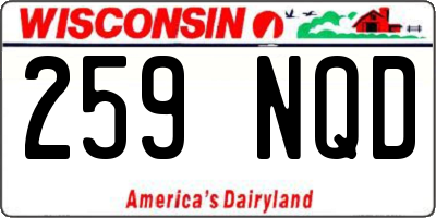 WI license plate 259NQD