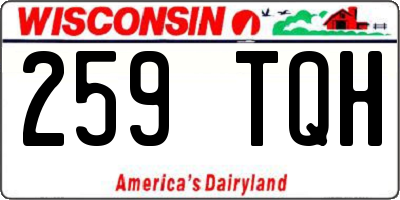 WI license plate 259TQH