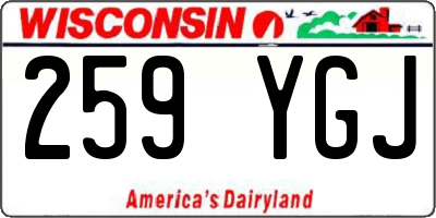 WI license plate 259YGJ