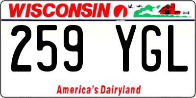 WI license plate 259YGL