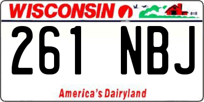 WI license plate 261NBJ