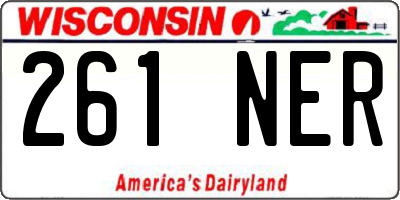 WI license plate 261NER
