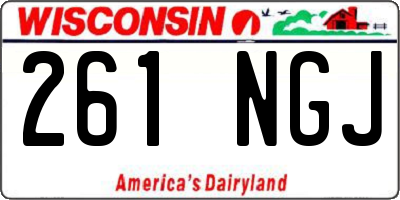 WI license plate 261NGJ