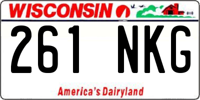 WI license plate 261NKG