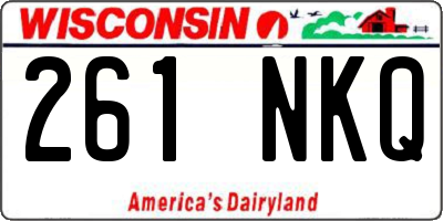 WI license plate 261NKQ