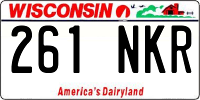 WI license plate 261NKR