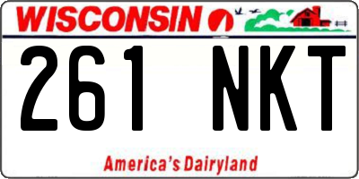WI license plate 261NKT