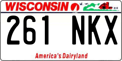 WI license plate 261NKX
