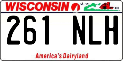 WI license plate 261NLH