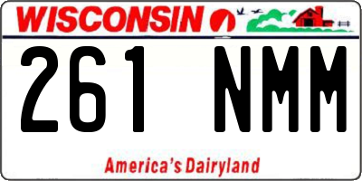 WI license plate 261NMM