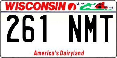 WI license plate 261NMT