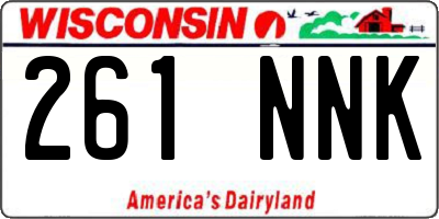 WI license plate 261NNK