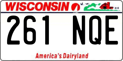 WI license plate 261NQE