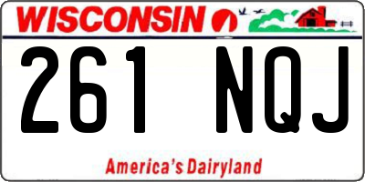 WI license plate 261NQJ