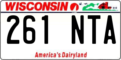 WI license plate 261NTA