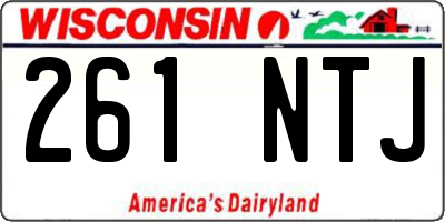 WI license plate 261NTJ