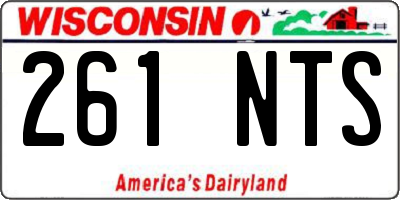 WI license plate 261NTS