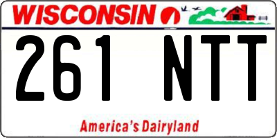 WI license plate 261NTT
